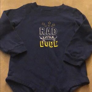 “Rad Little Dude” Long Sleeve Onesie